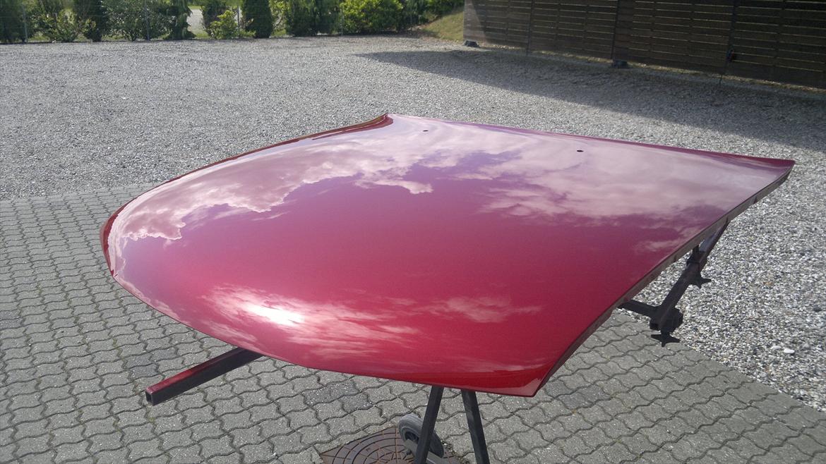 Opel calibra - jaja 2012  ny farve red candy med ridssefast klarlak fuck den står godt =) og fuck det ser dejligt ud !! glæder mig til at samle!! billede 18