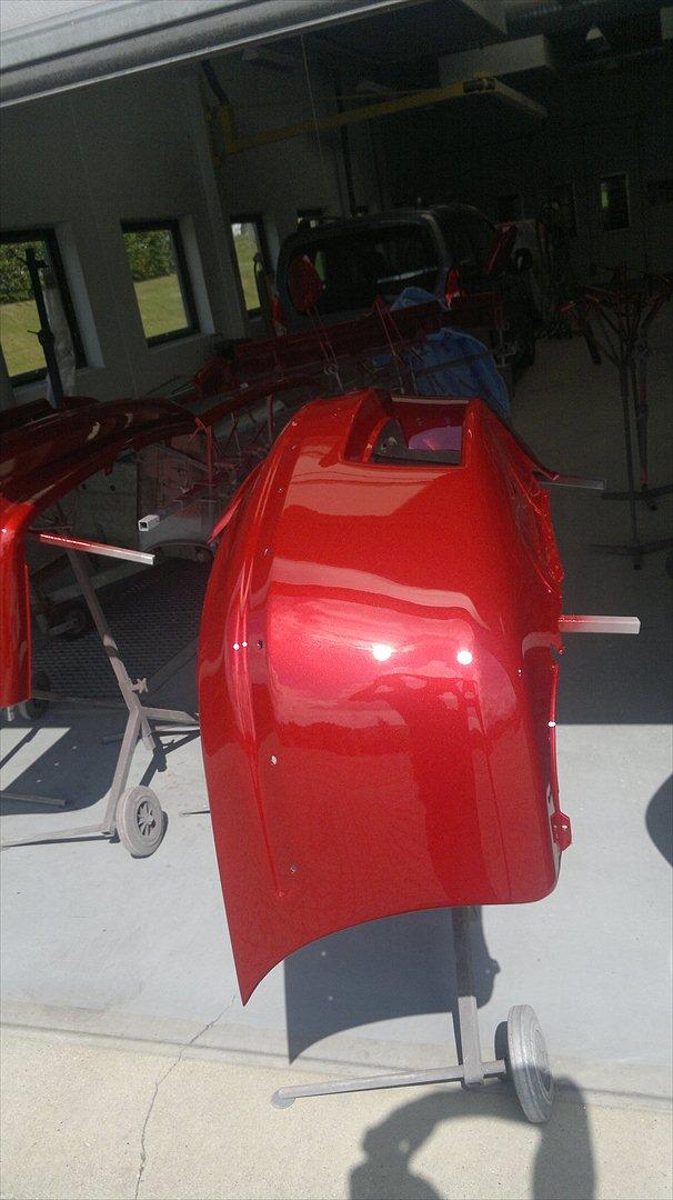 Opel calibra - jaja 2012  ny farve red candy med ridssefast klarlak fuck den står godt =) og fuck det ser dejligt ud !! glæder mig til at samle!!!! billede 19