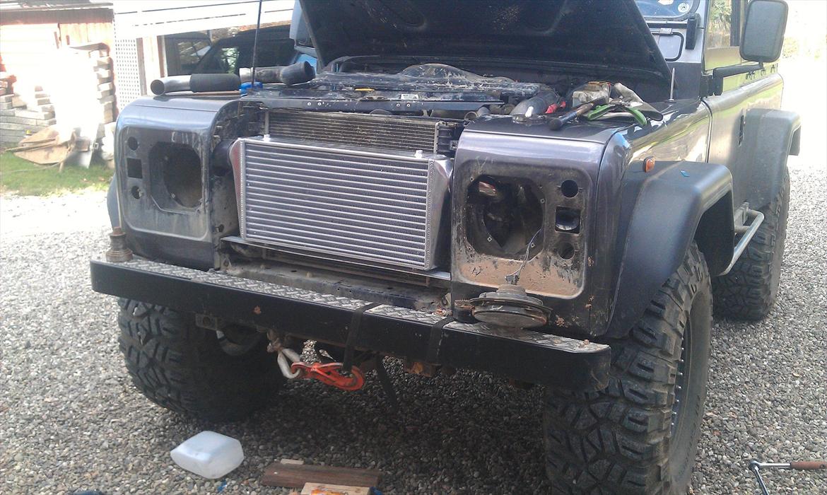 Land Rover Defender  TD5 - Intercooler Fulle size, forberedelse til vnt turbo. billede 13