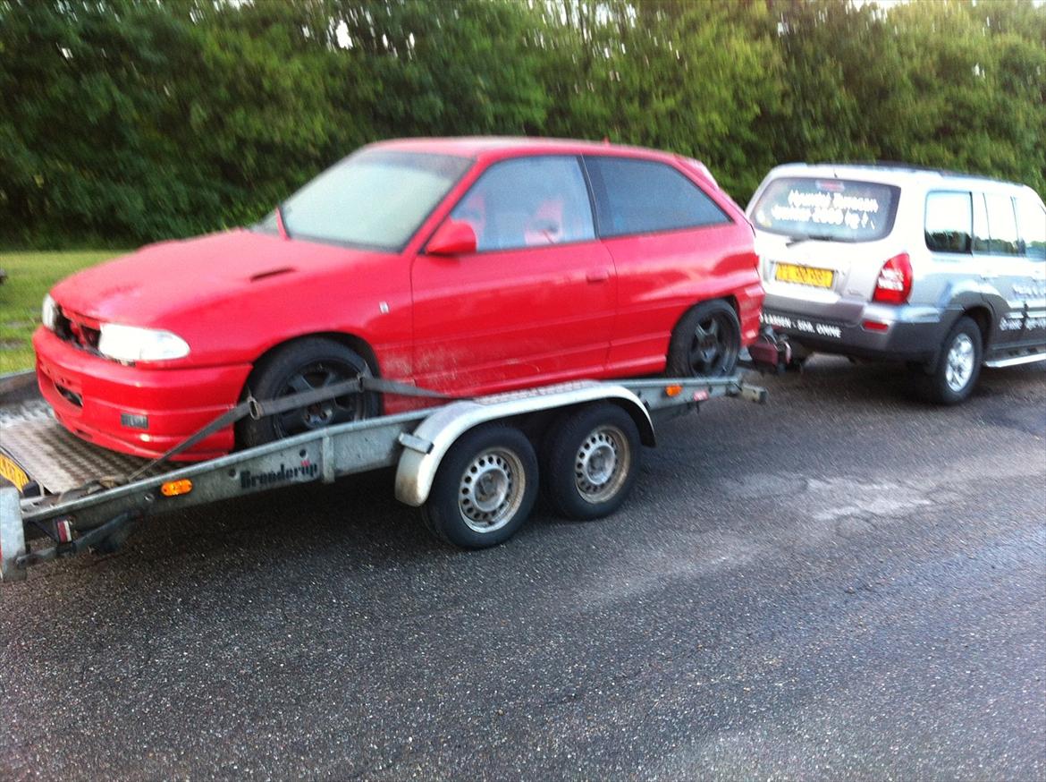 Opel Astra F GSI SOLGT - På vej hjem efter at have hentet den (: billede 14