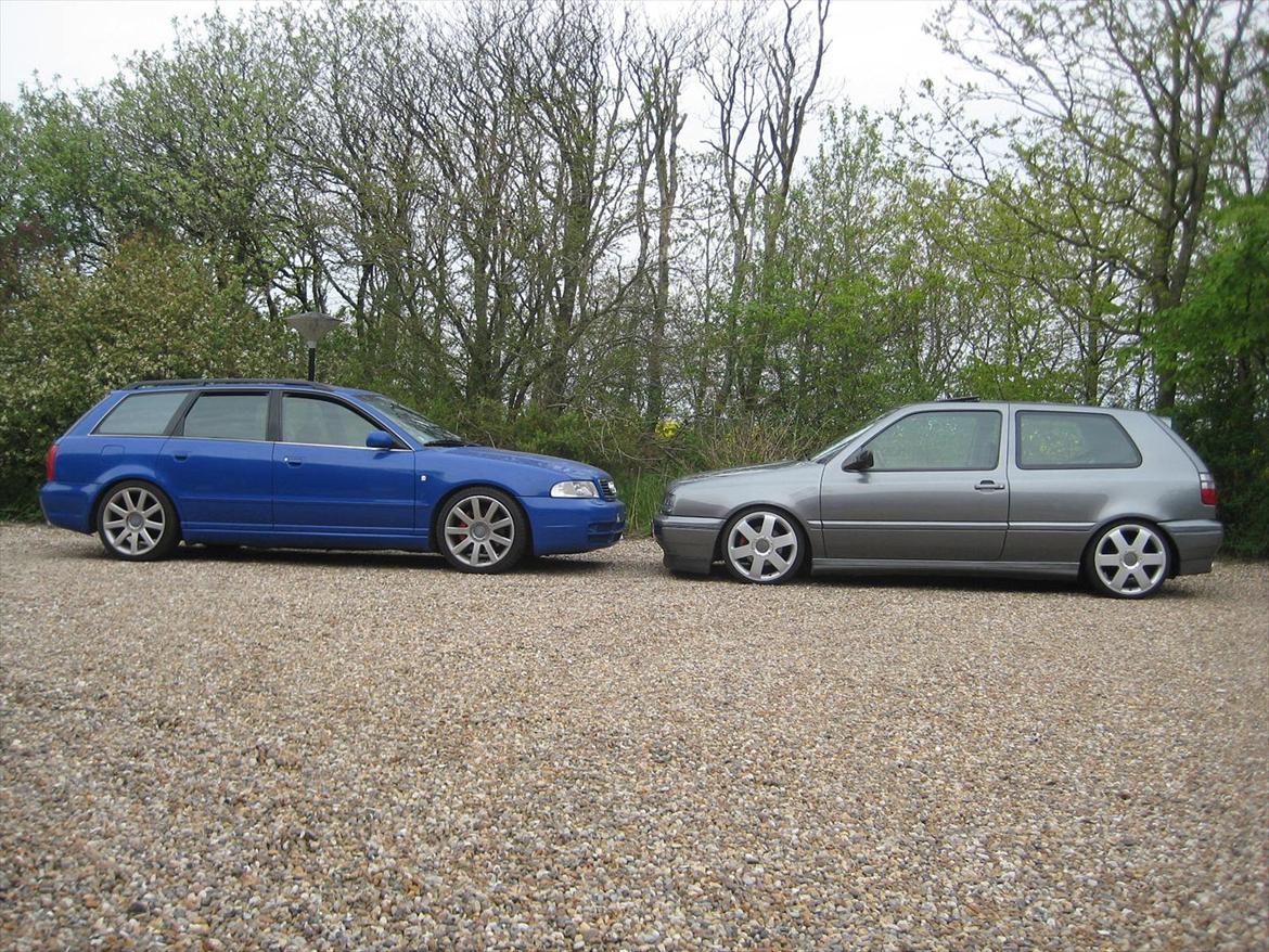 VW Golf 3 vr6 2,9 "totalskadet" ;( rådyr killer - her sammen med min audi s4 "dog uden afgift" billede 16