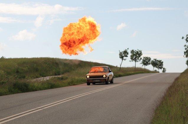 Opel Kadett C - Fra da Ane Trolle´s musikvideo, Rooftop, blev skudt. billede 9