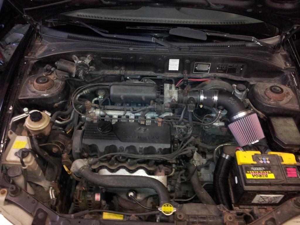 Hyundai Accent 1,5 GLS - K&N induction kit billede 6