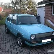 VW Golf 2 diod blå solgt