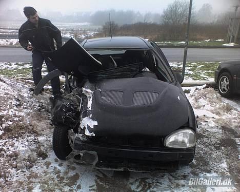 Opel Corsa B - første gang jeg ser bilen efter det er sket billede 18