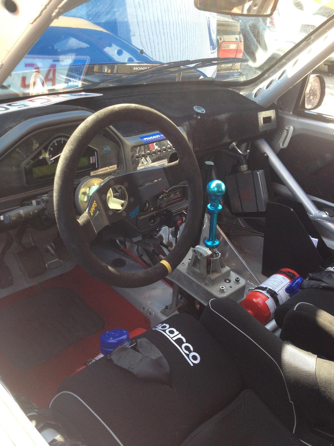 Peugeot 106 Maxi Rallybil - cockpit! billede 9