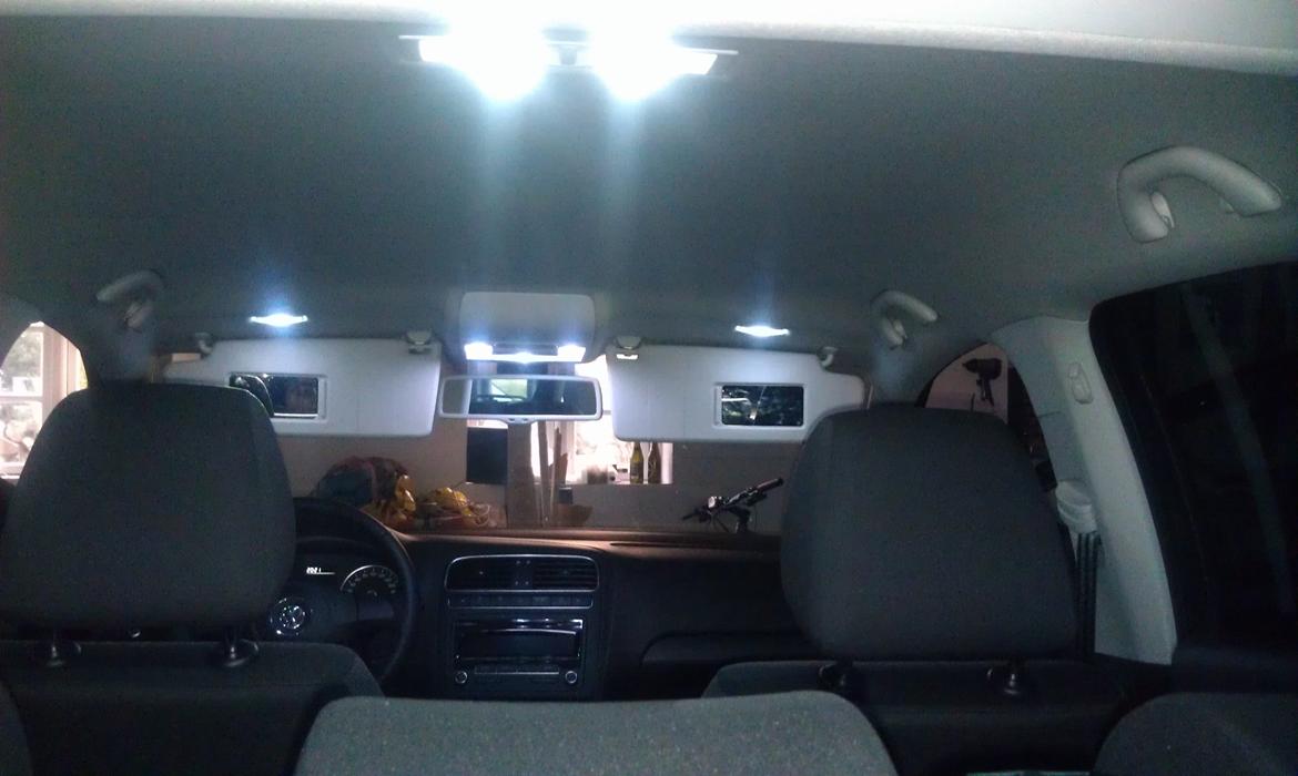 VW polo 6r tdi bmt - nu med led i hele kabinen og bagagerum billede 15