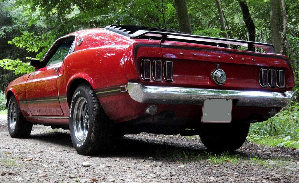 Ford Mustang Mach 1 "Sally" - Original hækspoiler. Man var forud for sin tid i 69! billede 14