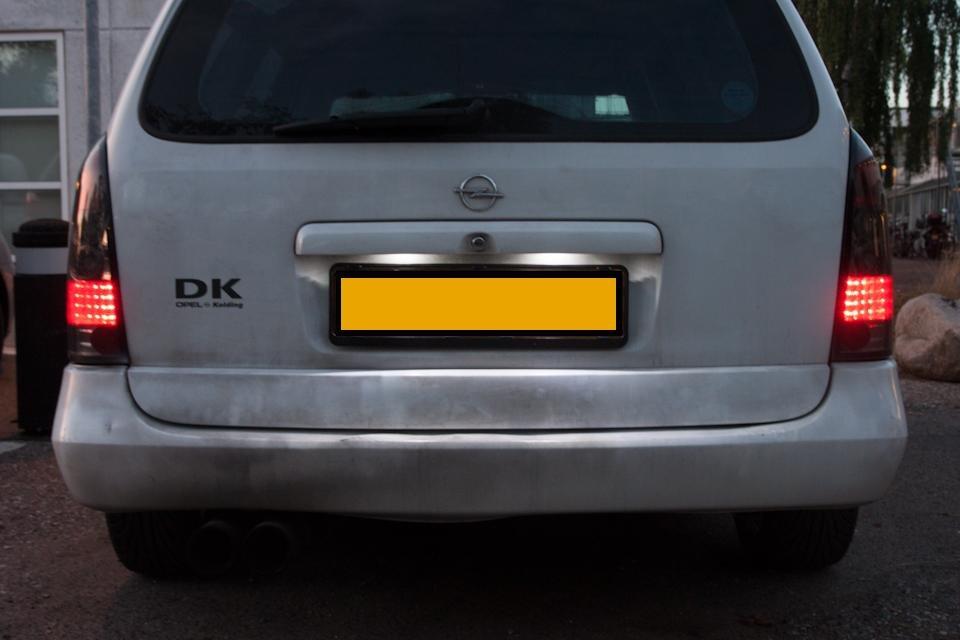 Opel Astra G Caravan - Xenon hvid nummerplade lys blev også lige tilføjet. billede 11
