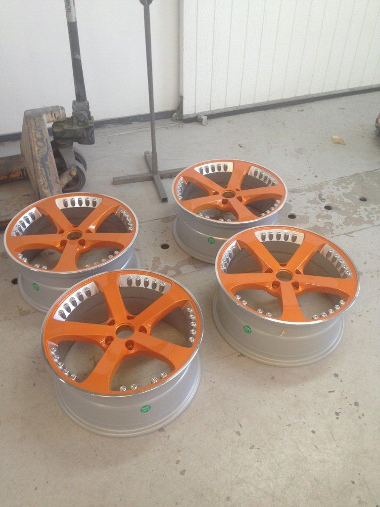 Audi A6 2.4 Multitronic (4F) - Opgaven udført. De ser her mere orange ud end de ER da det er perlemorlakering. De er mørk dyb guld in real.  billede 12