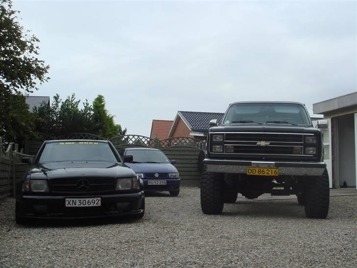 Mercedes Benz 500sec      ABC/AMG/KÖNIG(SOLGT) - så har man nok en idé om hvor bred min benz er;O) billede 9