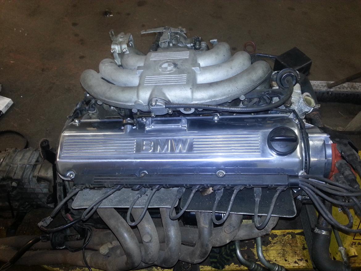 BMW E30 325I TOURING - hesten inden den kom i, med polerede dele... billede 6