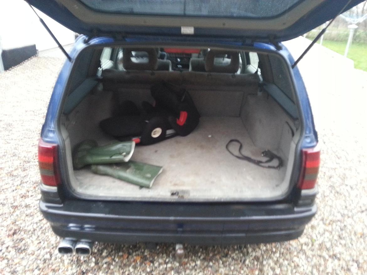 Opel Omega A 3,0 24v caravan - Dejligt stort bagagerum med god plads til vores 2 store hunde billede 6