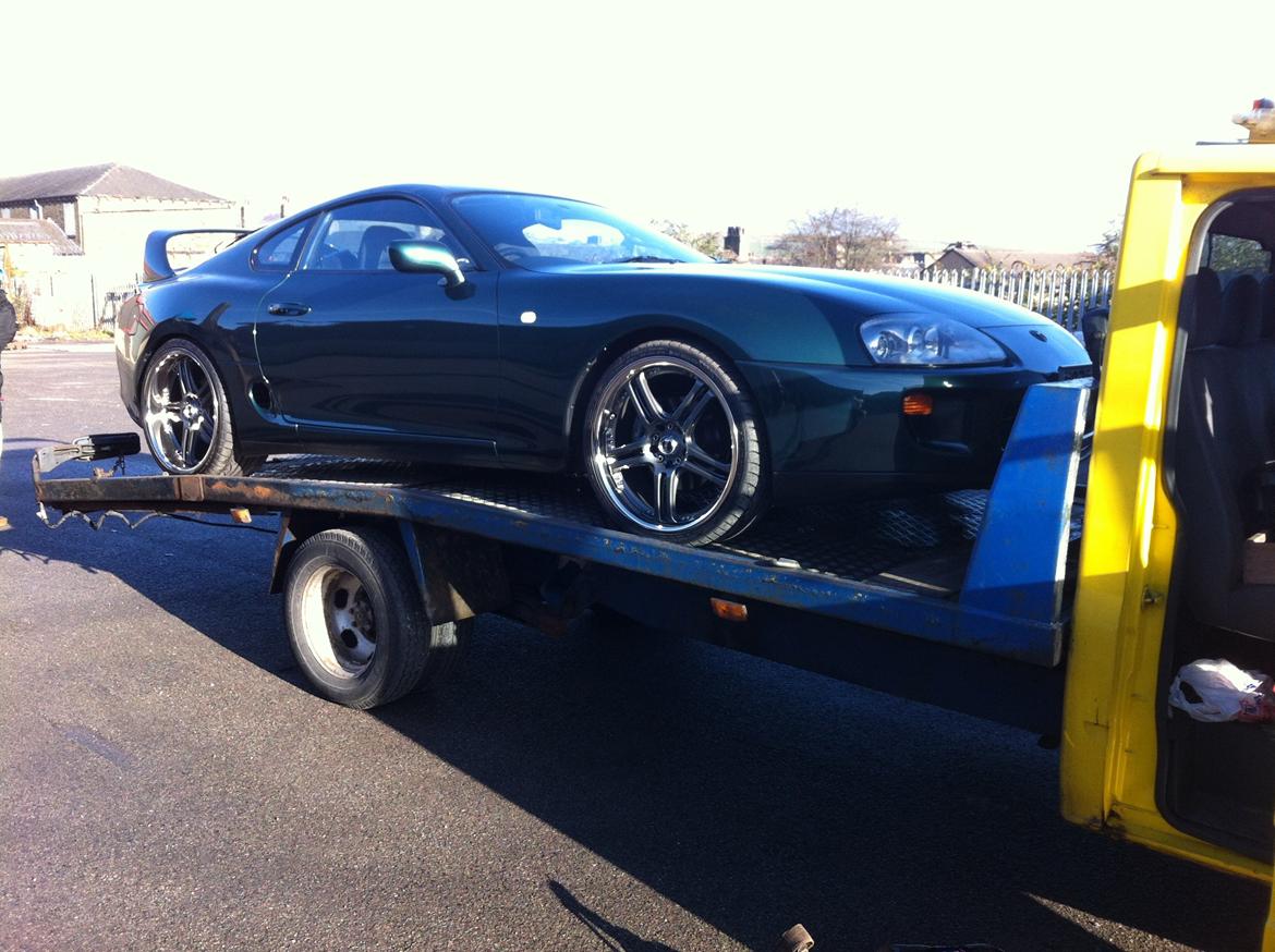 Toyota Supra MKIV Twin Turbo - Transport i England på vej til færgen.. :) billede 14