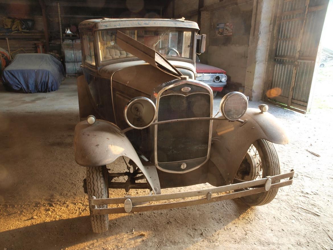 Ford Model A Town Sedan - Ser lidt træt ud efter alle de år i stilstand. billede 11