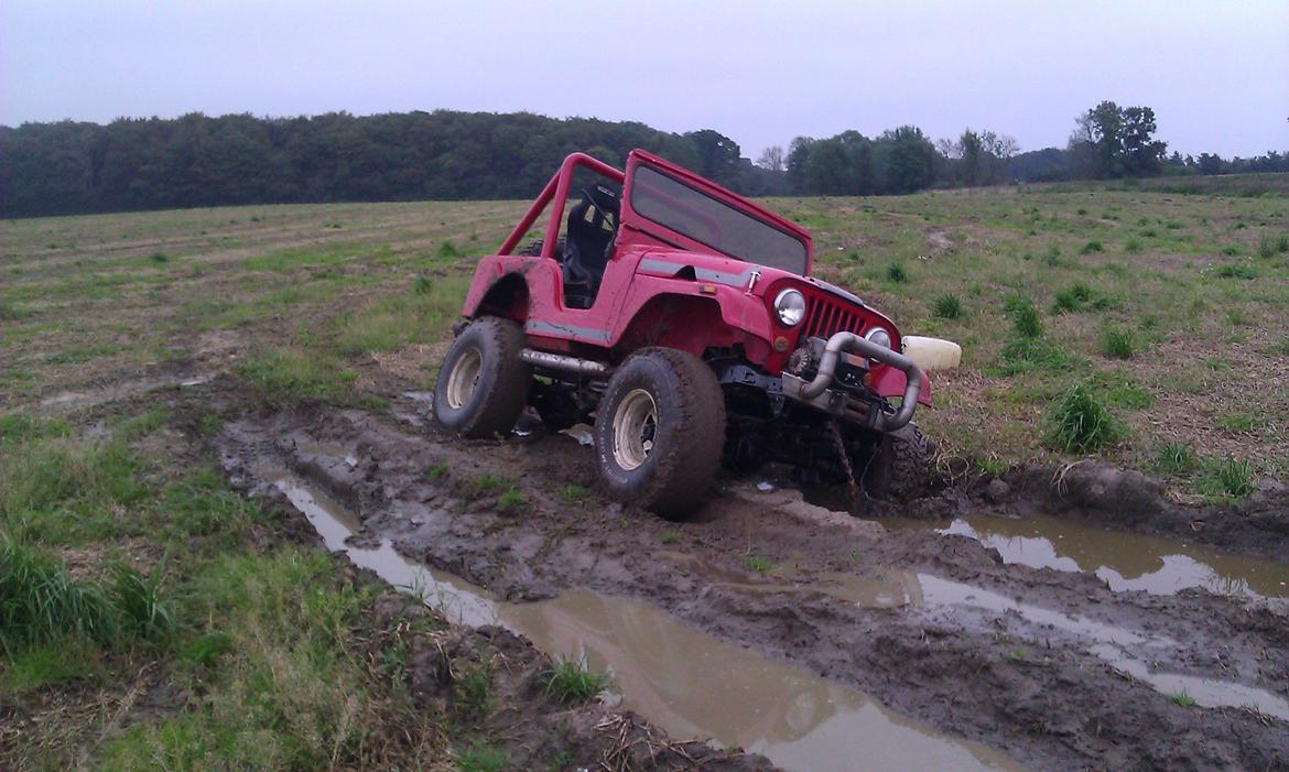 Jeep M38A1 - Dette spor var lavet efter en majetærsker sad fast ved høsten 2011 nede bag vores gård. billede 12