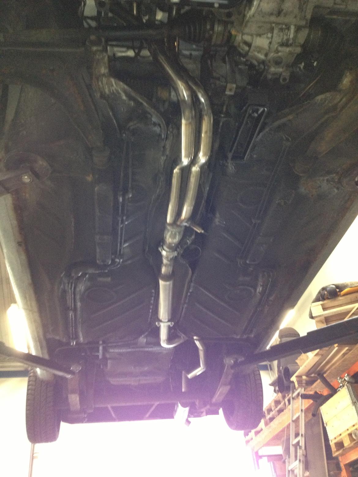 VW Caddy mk1 - Hjemmelavet rustfri udstødning. billede 23