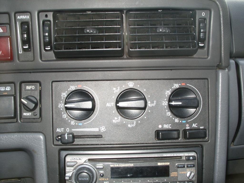 Volvo 850 GLE STC - 2 Zone Fuld Aut Klima anlæg der virker med nyt Tørfilter og AC Pumpe billede 7