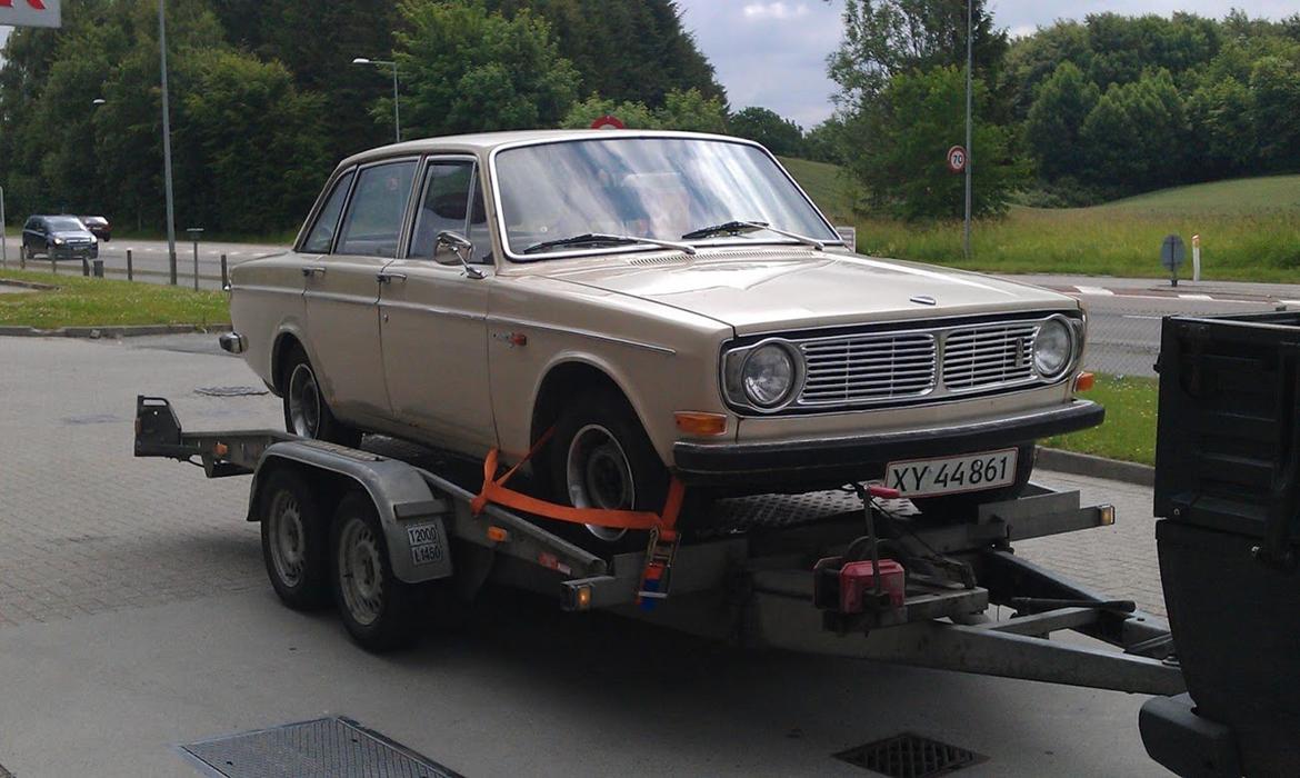 Volvo 144S - Da vi hentede den ved Klavs i Odense billede 4