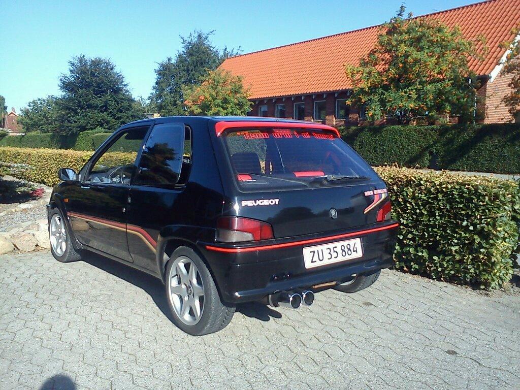 Peugeot 106 Rally 1.3i ***Black Hound*** - Som den ser ud nu med stafferinger og sebring udst billede 2