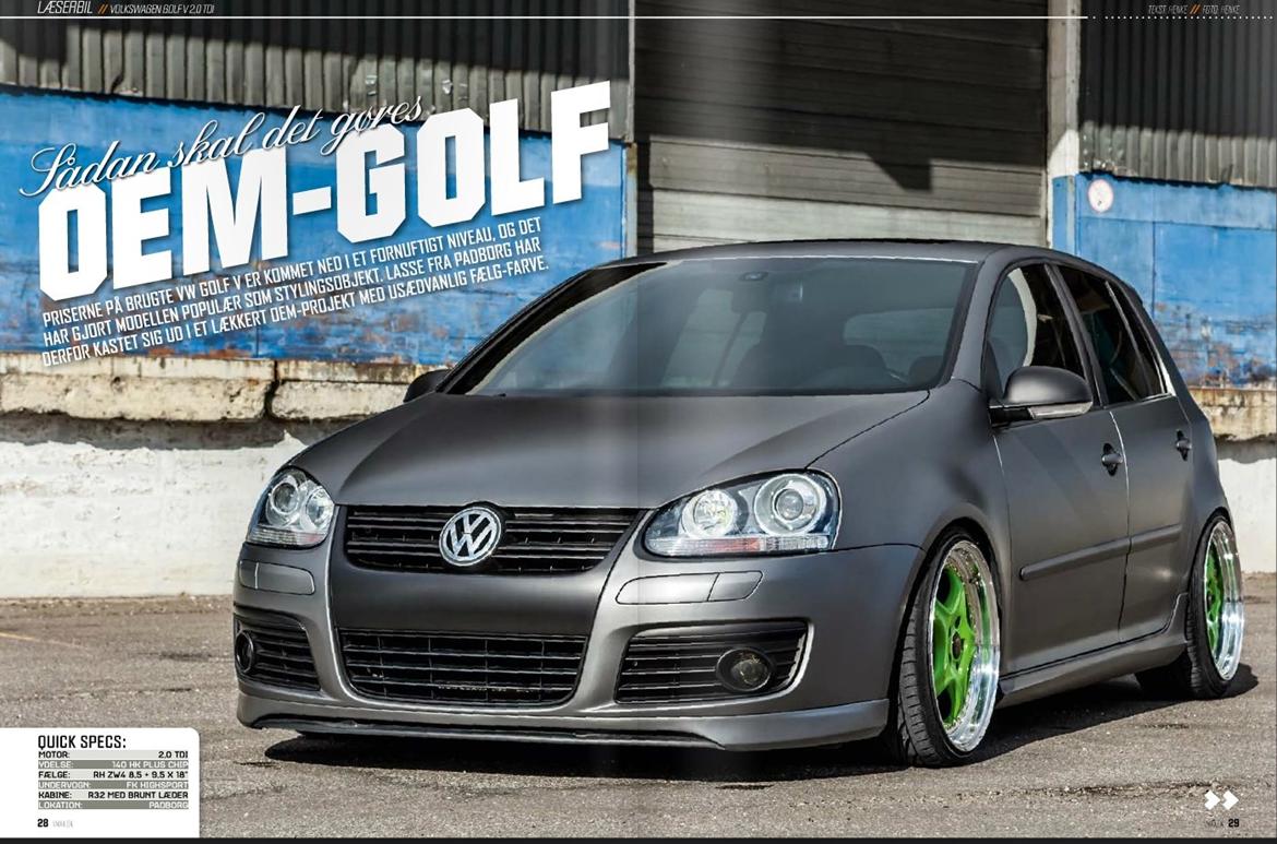 VW Golf V / 5 - Fra VMAX artiklen! billede 2