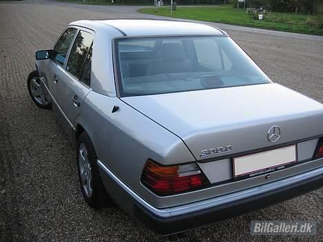 Mercedes Benz W124 300D - Mk2. har endvidere olie-flamberede-lakerede lister i sort ved taglinien og vinduerne. På Mk1. er de matte, og efter min mening ikke så flotte. billede 5