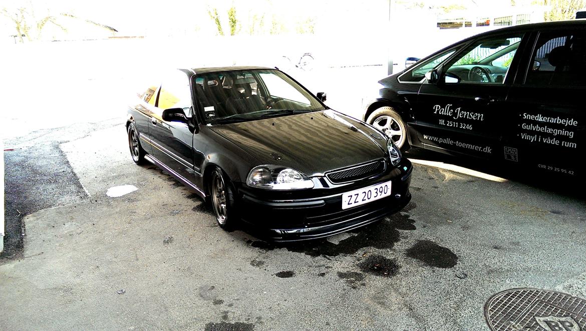 Honda Civic Ek4 - Nuværende look, med sorte jdm forlygter billede 1