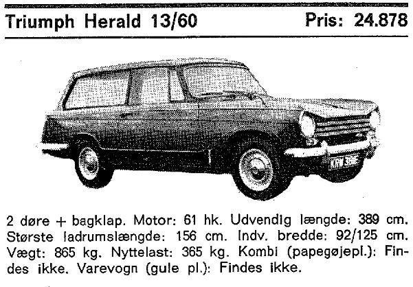 Triumph Herald 13/60 Estate *SLOGT* billede 18