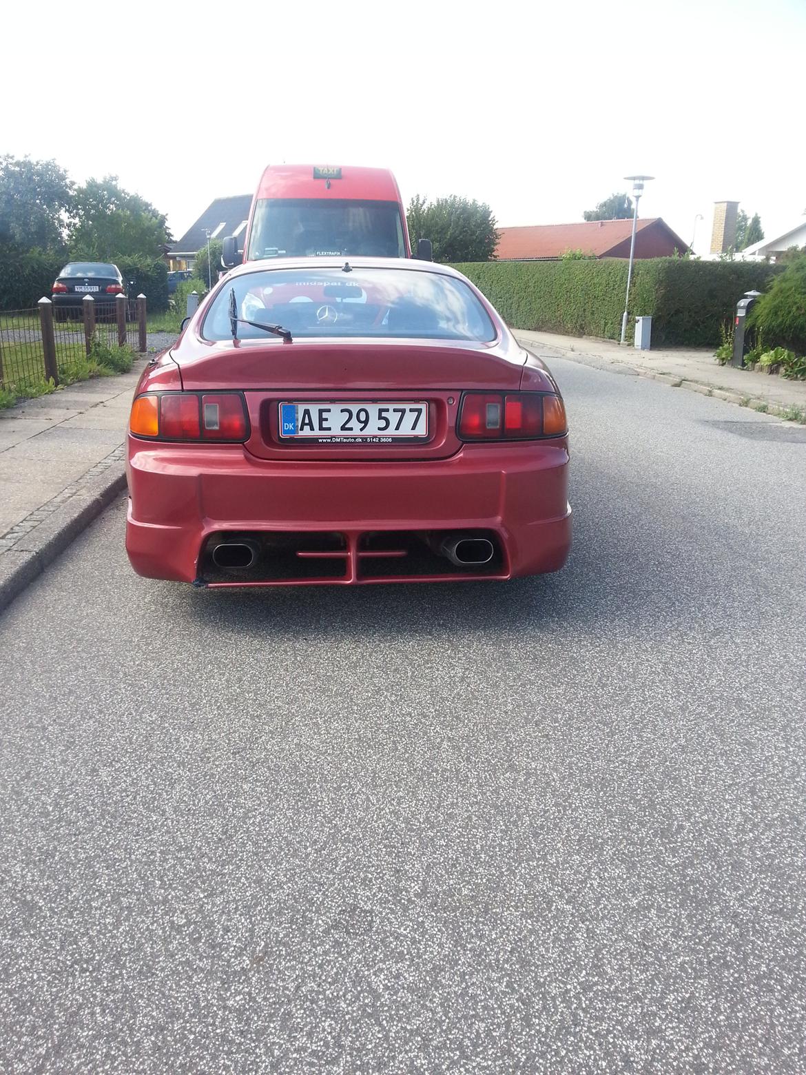 Toyota Celica T20 1,8 GT - bagenden :) dobbelt remus udgang med 2'' rør :) Har gitter liggende til bagenden, men den kommer først på når jeg har tid. Det samme med hækspoiler.  billede 1