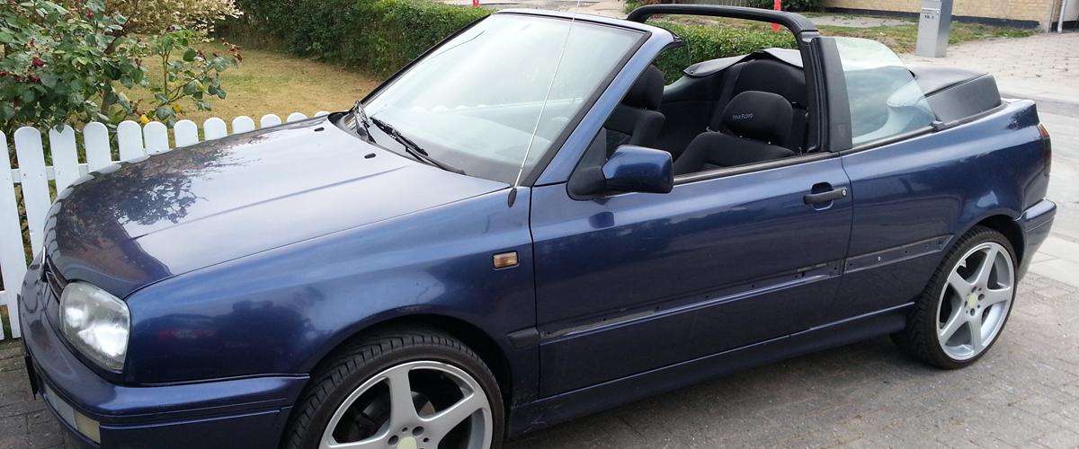 VW Golf 3 Cabriolet 1,8 Pink Floyd 1995 Fed lille øko cabriolet, der