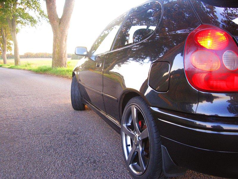 Toyota Corolla G6R *Solgt* - MEGA Wheels fra Thansen, sad på da jeg fik den, men de passer faktisk meget godt til bilen. billede 10