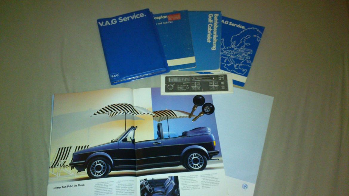 VW Golf 1 1.8I GL Karmann Cabriolet billede 16