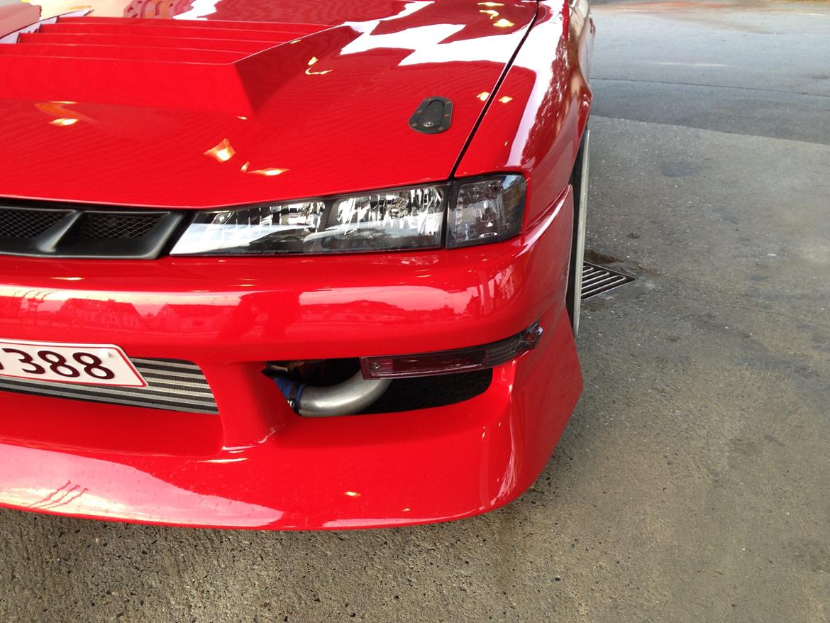 Nissan Silvia S14A - så kom der lidt mørke blink og positionslygter på så de passer til forlygterne :) billede 11