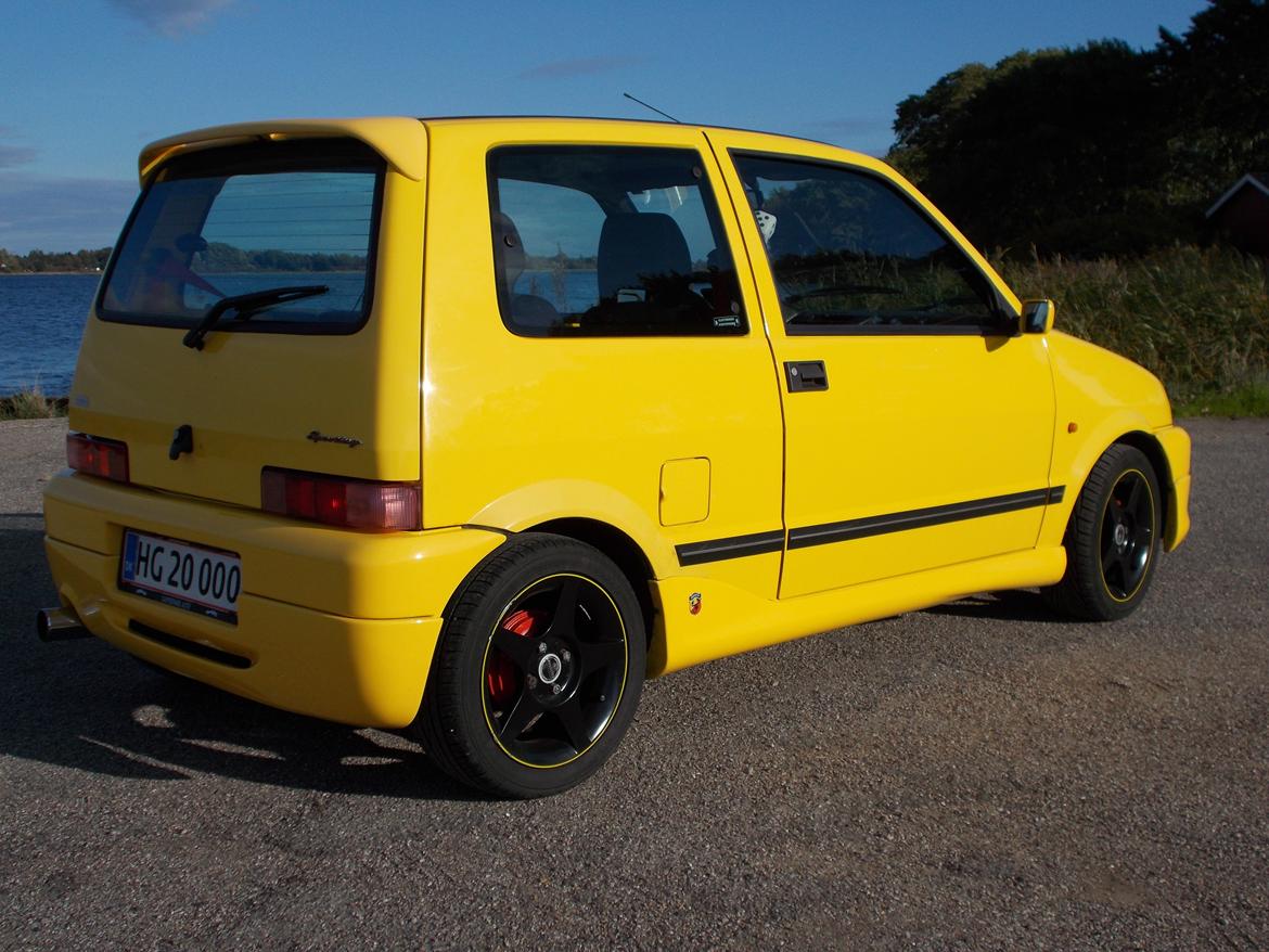 Fiat Cinquecento Sporting Abarth Edition - Abarth røv, Remus potte billede 3