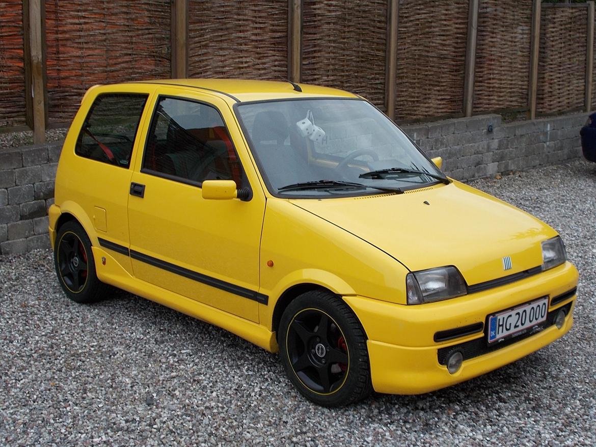 Fiat Cinquecento Sporting Abarth Edition - Hun er sq lidt....Yellow;-) billede 7