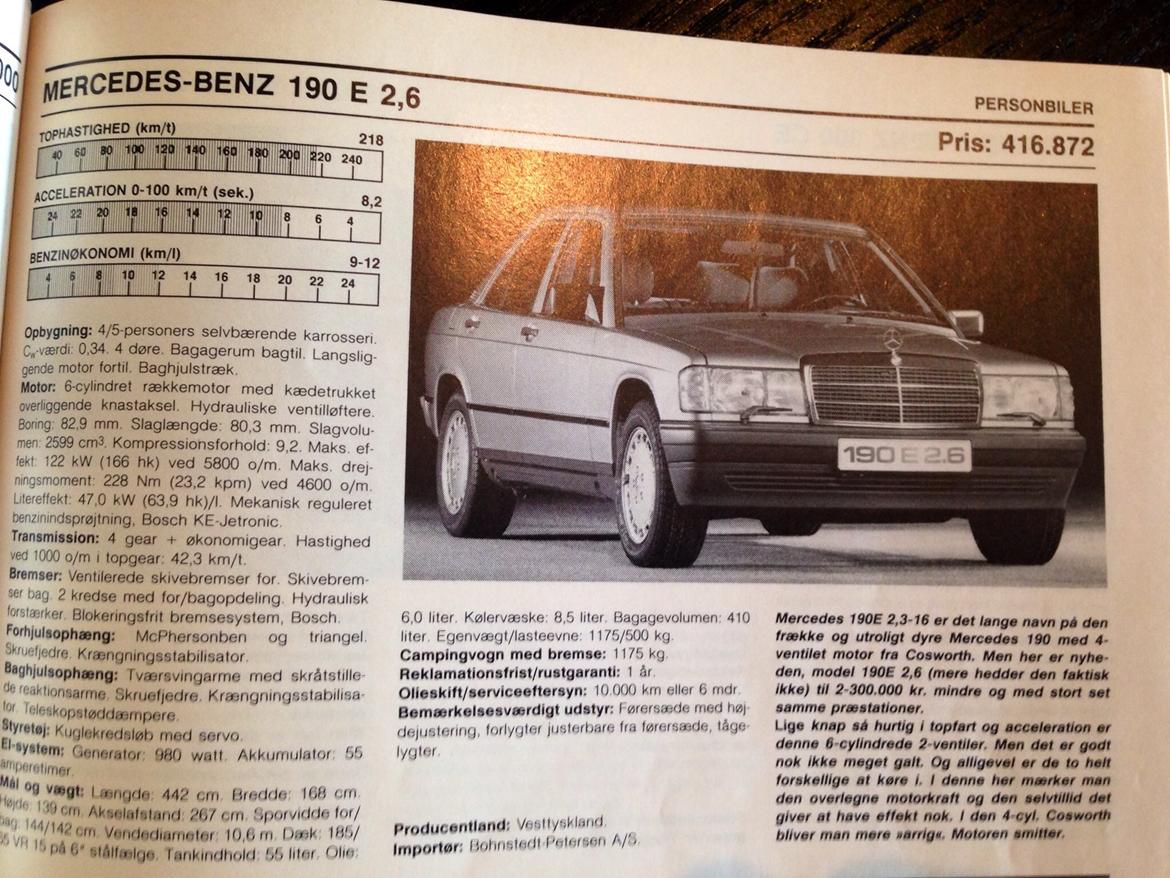 Mercedes Benz 190E (W201) billede 23