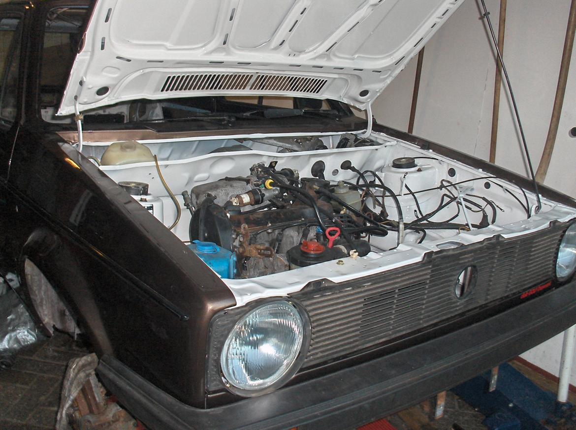 VW golf 1 cl. NYT PROJEKT I GARAGEN - motor/gear samt ledningsnet monteret billede 35