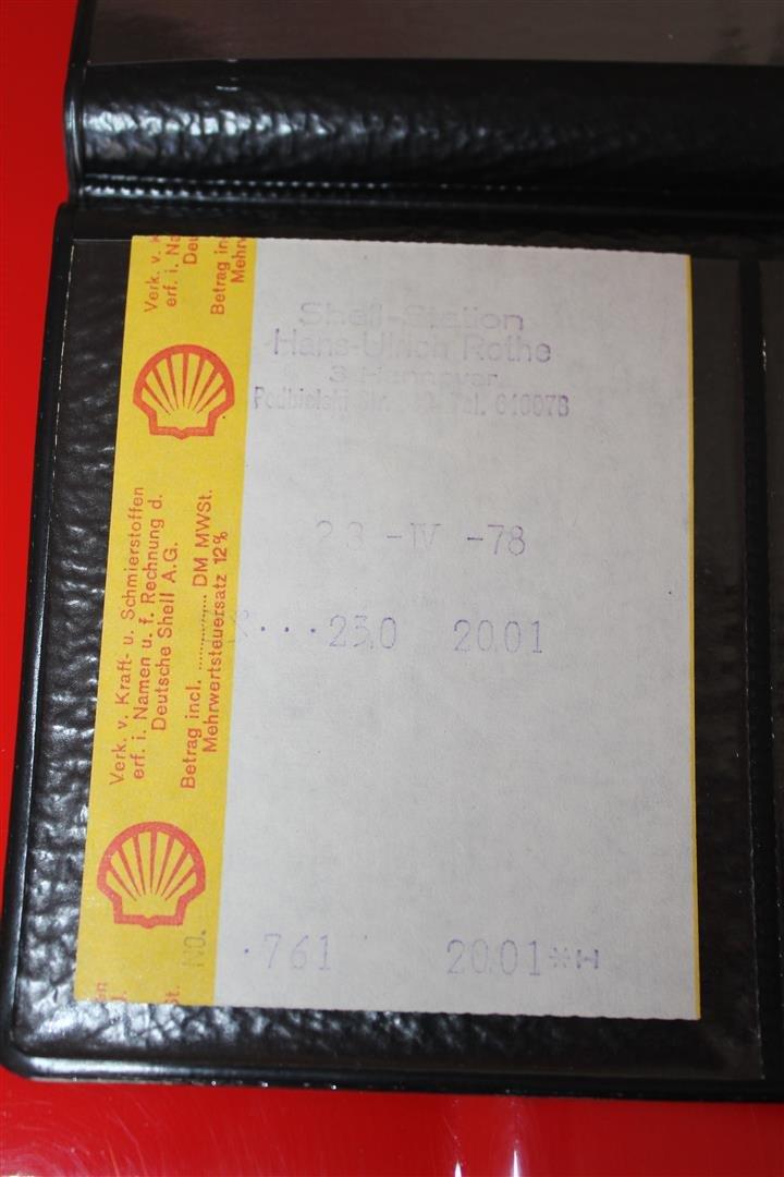 VW Golf Mk1 Gti - Kvitering på første tankning i 1978´ billede 4
