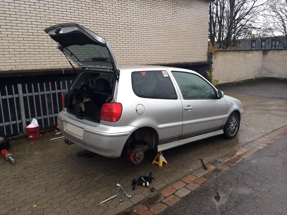 VW Polo 6N2 GTI - Så måtte undervognen desværre skiftes tilbage til original så den kunne synes billede 15