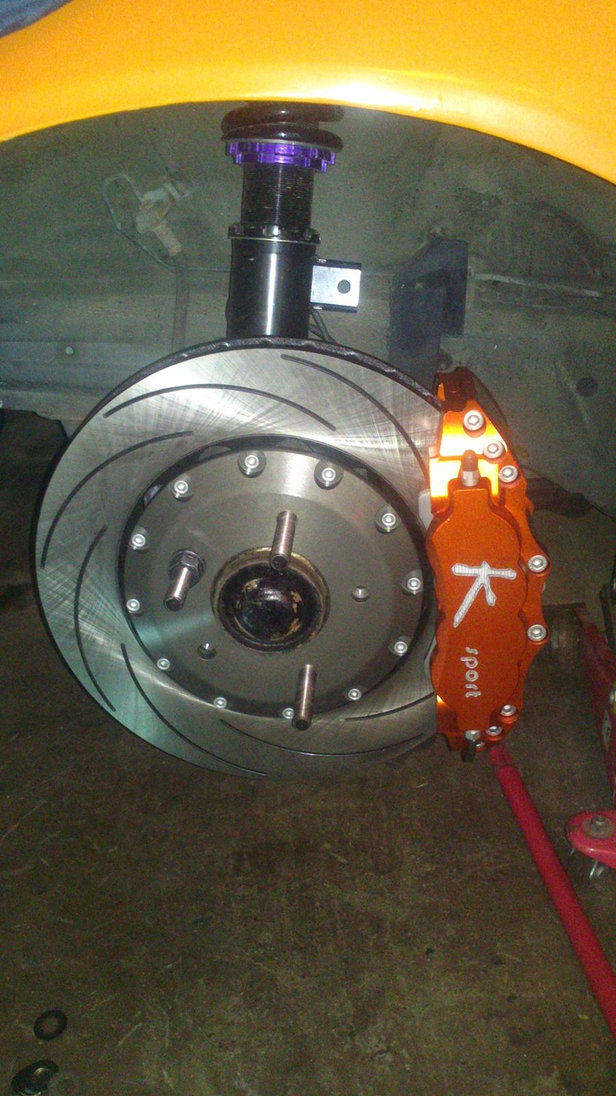 BMW E 36 325 Coupé "banebil" - 8 stemplede caliper med 330 mm flydende skive billede 10