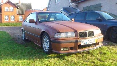BMW E 36 325 Coupé "banebil" - Sådan så den ud da jeg hentede den i tyskland billede 17