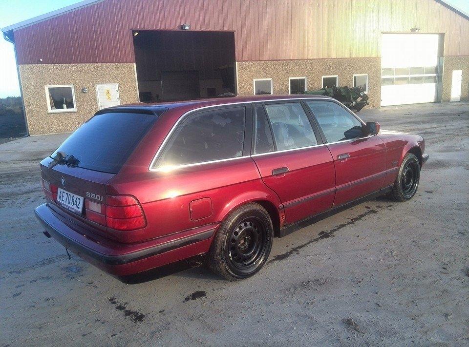 BMW E34 520I Touring - Så fik den det første bad i 2014 :)  billede 1