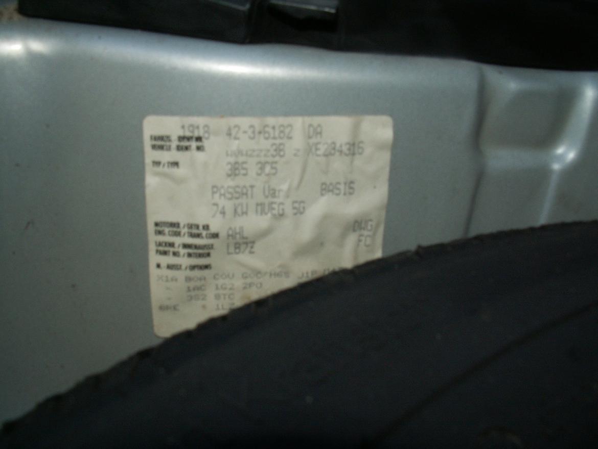 VW PASSAT Variant (3B5) billede 21