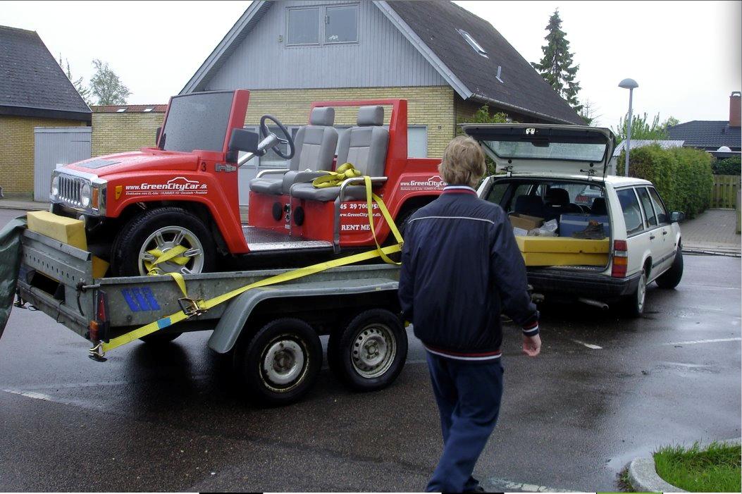 Hummer Bellier.  Mini Hummer H3, Elbil ( golfvogn). - Lige købt. Nu kan det ikke gå hurtig nok med at komme hjem. billede 2