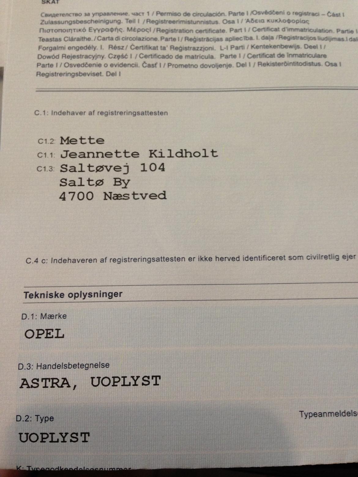 Opel Astra billede 13