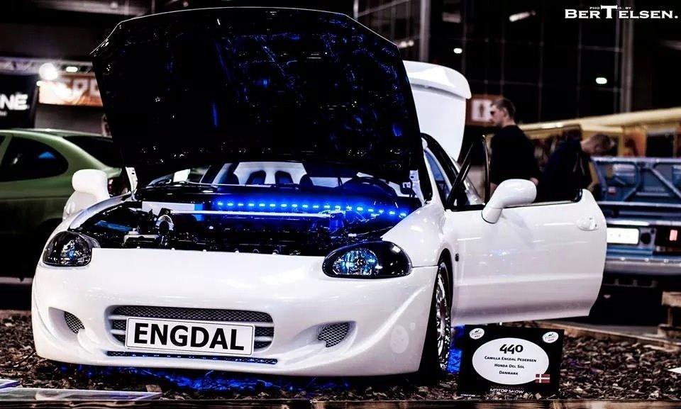 Honda Del Sol *White Ghost* (Sommerbil) - Scandinavian Motorshow 2014 - Fredericia billede 2