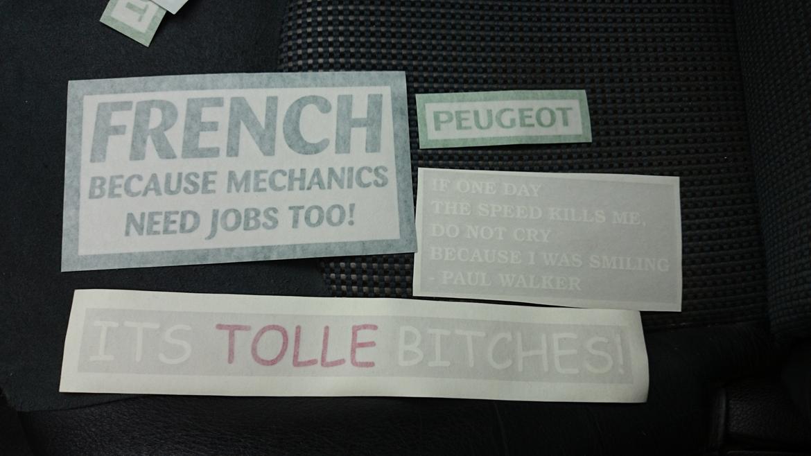 Peugeot 206 1.4 XR - Nogle stickers der skal monteres engang :D billede 20