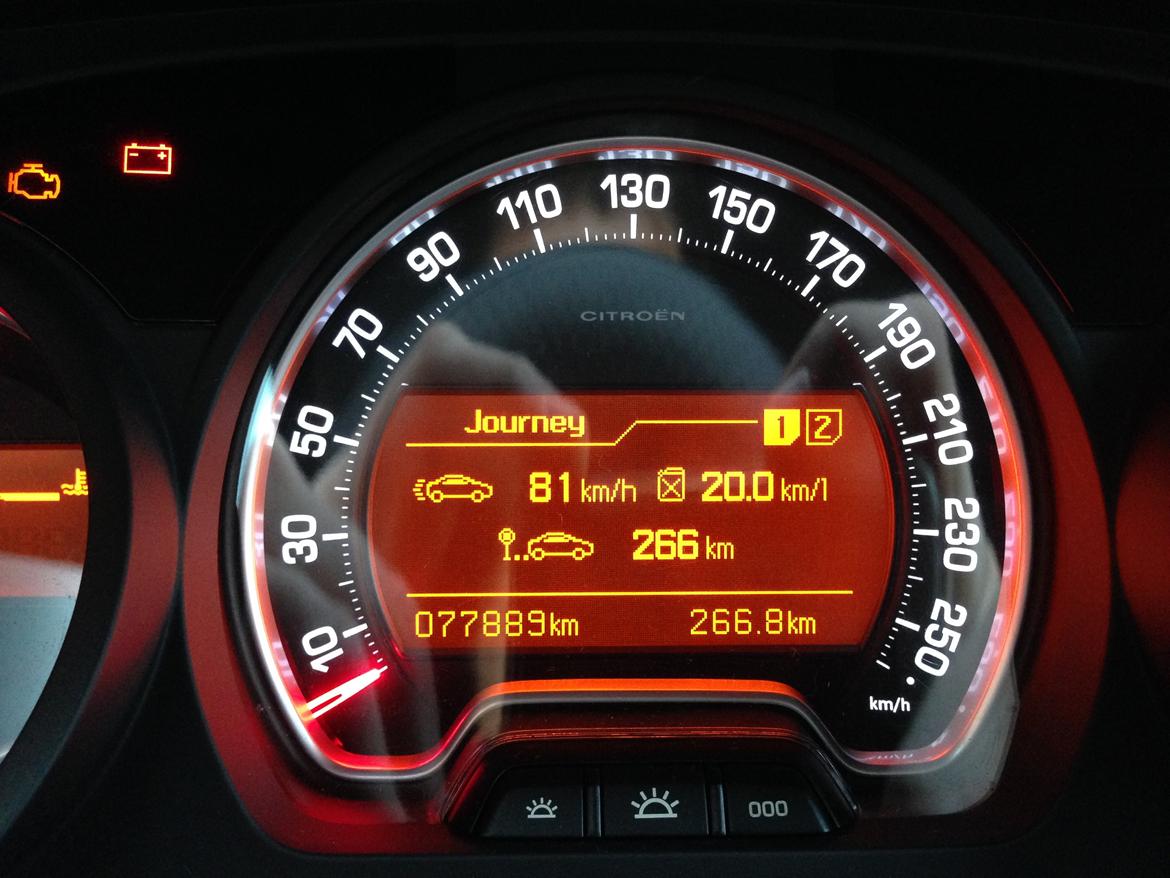 Citroën C5 Airdream FAP - Opgivet til 18,9 km/l, men ligger på 19,6 - 20,4 km/l i snit! billede 27