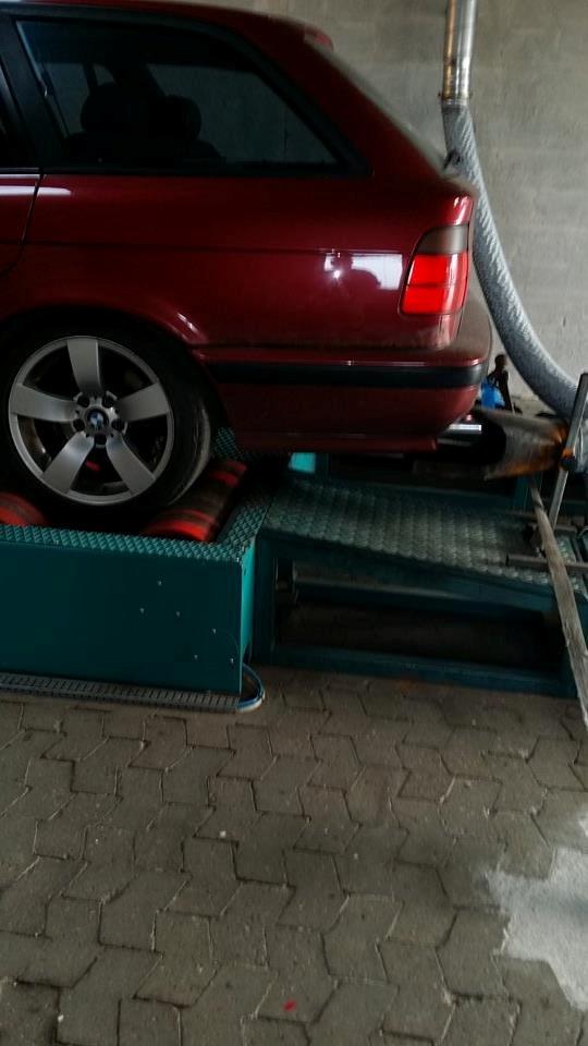 BMW 525i stroket til 3.2 kompressor - Blir rullet ved sanco i aalborg til 348hk billede 13