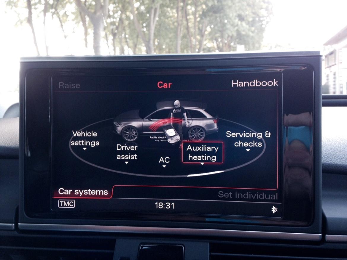 Audi A6 Avant BI TDI - individuel tilpasset MMI menu skærm . billede 18